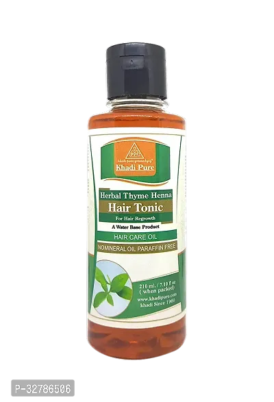 Khadi Pure Herbal Thyme Henna Hair Tonic Oil-210 ml-thumb0