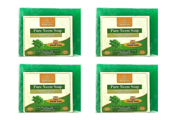 Khadi Pure Herbal Neem Soap 125G Multipack