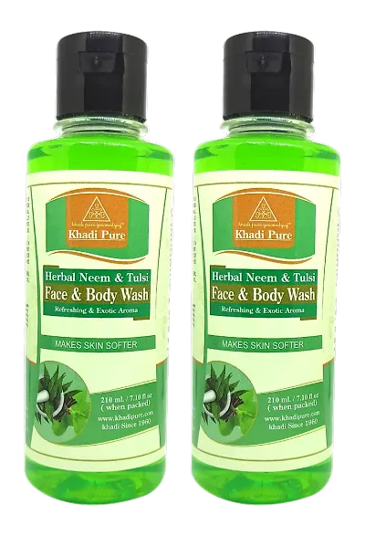 Khadi Pure Herbal Aloevera Body Wash 210Ml Multipack