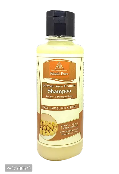 Khadi Pure Herbal Soya Protein Shampoo-210 ml