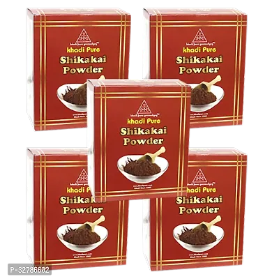 Khadi Herbal Shikakai Powder For Hair-80 G Each, Pack Of 5