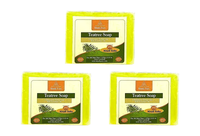 Khadi Pure Herbal Teatree Soap 125G Multipack