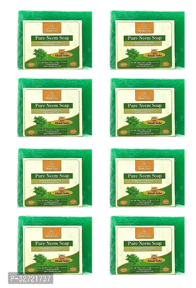 Khadi Pure Herbal Neem Soap 125g Pack of 8 1000g