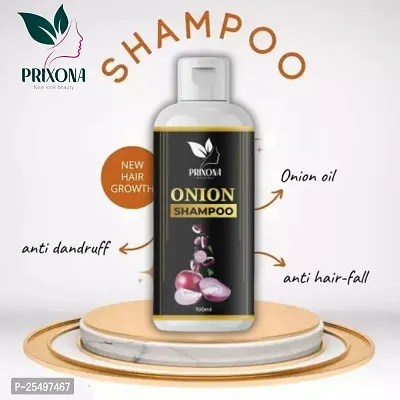 PRIXONA Red Onion Black Seed Oil Shampoo Strong, Smooth and Silky, For Hair Growth and Silky Hair (100ml) pack of 1-thumb0