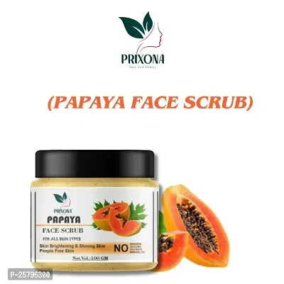 Prixona Papaya Face Scrub and Body Whitening Cream Combo of Skin Whitening for women andnbsp;mennbsp;100gm+100ml-thumb2