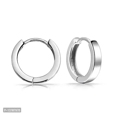 NIMZ Mens Jewellery Valentine Multi Stud Bali Hoop earrings for men/Ear rings Combo For Men/Gents/Boys/Non-Piercing mens jewellery Salman khan style, Brass Hoop Earring-thumb0