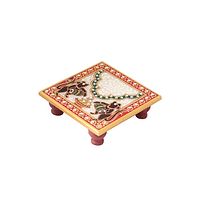 Marble Meena Work Chowki-thumb2