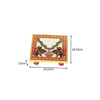 Marble Meena Work Chowki-thumb1