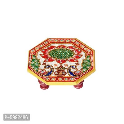 Marble Meena Work Chowki-thumb0