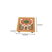 Marble Meena Work Chowki-thumb1