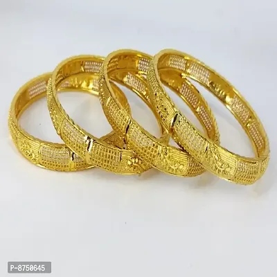 Trendy Alloy Bangles Set for Women (Pack of 4 Bangles)