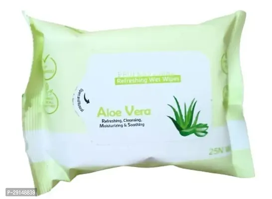 FACIAL WIPES ALOE VERA EXTRACT MAKEUP REMOVER AND FACE CLEANER WIPES-thumb0