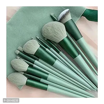 13 PC MAKEUP BRUSHES WITH POUCH-thumb0