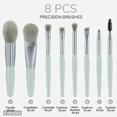 8 PC MAKEUP BRUSHES WITH POUCH-thumb0