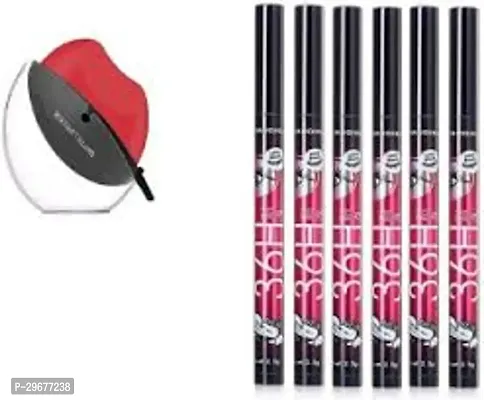 one red apple shaped lipstick with 6 36 h eye liners-thumb0