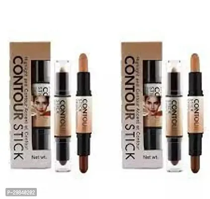 PROFESSIONAL 2 IN 1 HIGHLIGHTER CONTOUR STICK CONCEALER CONTOURING SHADES (PACE OF 2)-thumb0