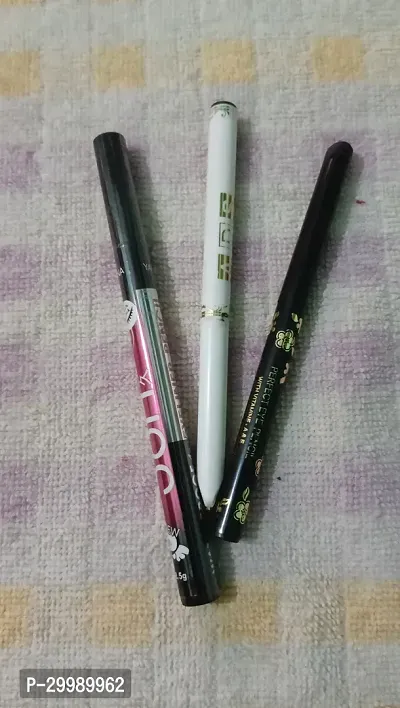 3 PCS SET 2 KAJAL (WHITE AND BLACK) 1 36 H EYE LINER