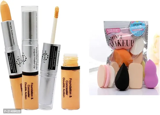 2 in 1 concealer and foundation with 6 in 1 puff