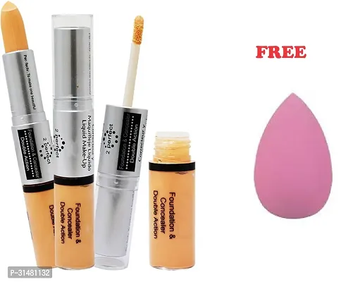 2 in 1 concealer and foundation with free 1 puff beauty blender