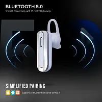 Nesty 400-Bluetooth Wireless Single Ear Headset Earbuds  Bluetooth Headset(White)-thumb2