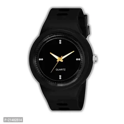 Black Round Miller Men's Stylish Watch-thumb0