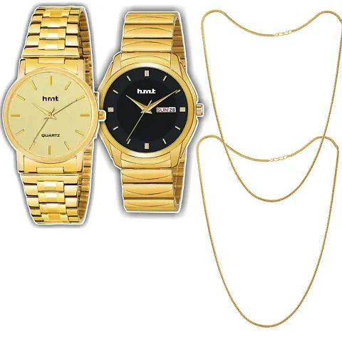 And Dial Men's Stylish Watch And Patli Chain