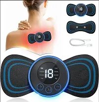 Body Massager for Pain Relief Wireless 8 Mode  19 Strength Level EMS Mini Butterfly Massager for Shoulder Legs Massage Neck Massager Back Massager (Rechargeable, Butterfly, Massager)-thumb2