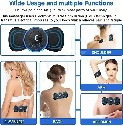 Mini Butterfly Massager for Shoulder Legs Massage Neck Massager Back Massager (Rechargeable, Butterfly, Massager)-thumb0
