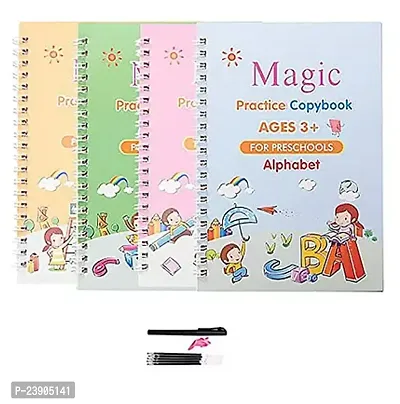 Book for Preschoolers with Pen, Magic Calligraphy Copybook Set Practical Reusable Writing Tool Simple Hand Lettering-thumb3