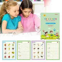 Practice Copybook Set - Enhance Your Child's Handwriting Skills with Our Kindergarten Letter Tracing Set for Ages 3-5, lncludes 4 Books Pencil Grips Magical Pens-thumb1