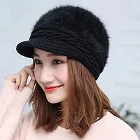 Women Winter Hat Skull Beanie Cap Stylish Floral Classic Design Bucket Beret Bowler Hat-thumb1