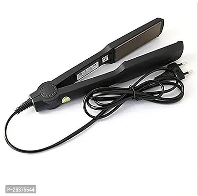 Professional Hair Straightener KM-329 (Black) Smooth Hair Straightener for Women with Ceramic Coated Plates, Quick Heatup  Travel Friendly-thumb2