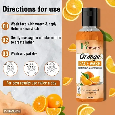 Orange with Vitamin E   Bearberry  Tan Removal for Oily Skin Face Wash-thumb0