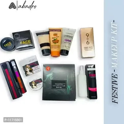 ABADRO Festive Makeup Kit Set For Women (9 Items in the set)