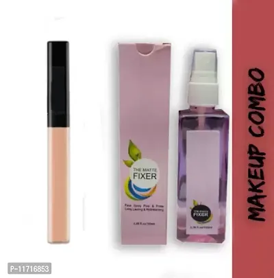 ABADRO Pink Fixer Long Lasting Waterproof Setting Spray Primer with Perfect Skin Makeup Face Concealer Stick (2 Items in the set)