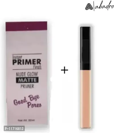 ABADRO ND GLOW MAKEUP PRIMER with MAKEUP BEAUTY CONCEALER STICK (2 Items in the set)
