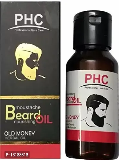 PHC Beard and Moustache Nourishing Oil - Old Money Herbal Hair Oil