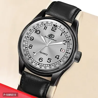 New 3D Glass Date Function Analog Watch For Men's