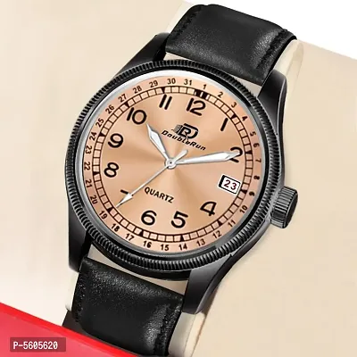 New 3D Glass Date Function Analog Watch For Men's