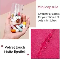 CAVALE Pill Lipstick Set for Girls Waterproof Portable 16 Pieces Sweet Capsule Shaped Mini Lipstick Matte Finish-thumb2