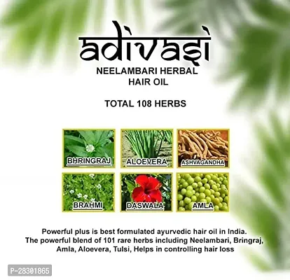 Adivasi Nilgiri Hair Oil 100+100Ml Pack Of 1 Hair Oil 200 Ml Pack Of 2-thumb3