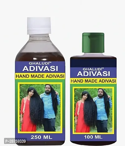 Classic Adivasi Ghaludi Hair Oil 250+100Ml Hair Oil ,350 Ml Pack Of 2