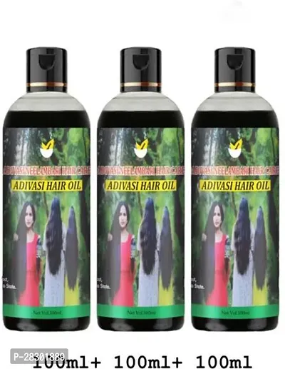 Adivasi Hair Growth Oil 300Ml. 3L-Tp Hair Oil 300 Ml Pack Of 3-thumb0