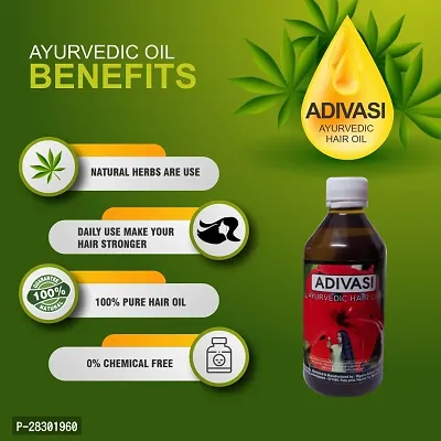 Adivasi Medicine All Type Of Hair Problem Herbal Growth Hair Oil 300 Ml Pack Of 3-thumb5