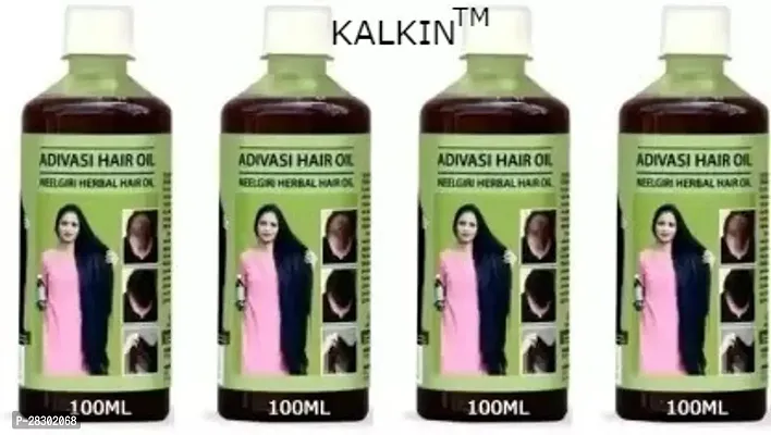 Adivasi Ayurvedic Nilgiri Hair Growth Oil Hair Oil 400 Ml Pack Of 4