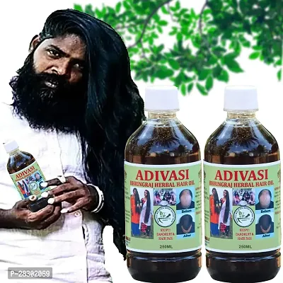 Adivasi Vishvambhari Ayurvedic Strong Roots Oil, Privents Hair Fall Good For Hair Growth Hair Oil 500 Ml Pack Of 2-thumb0