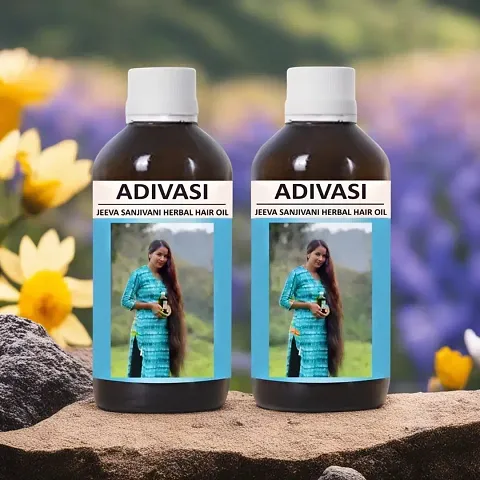 Buy 1 Get 1 Adivasi Natural Herbal Hair Oil For Hair Growth