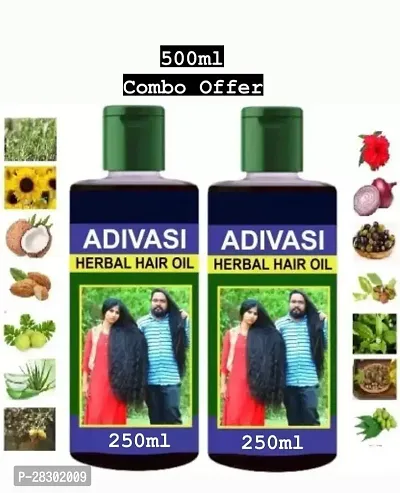 Adivasi Hair Oil 500Ml -B Hair Oil 500 Ml Pack Of 2-thumb0