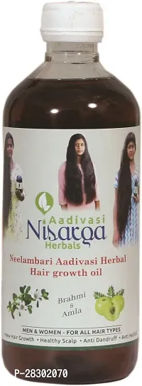 Adivasi Nisarga Herbals Neelambari Aadivasi Herbal Hair Growth Oil With Natural Herbs Hair Oil 100 Ml Pack Of 1-thumb0