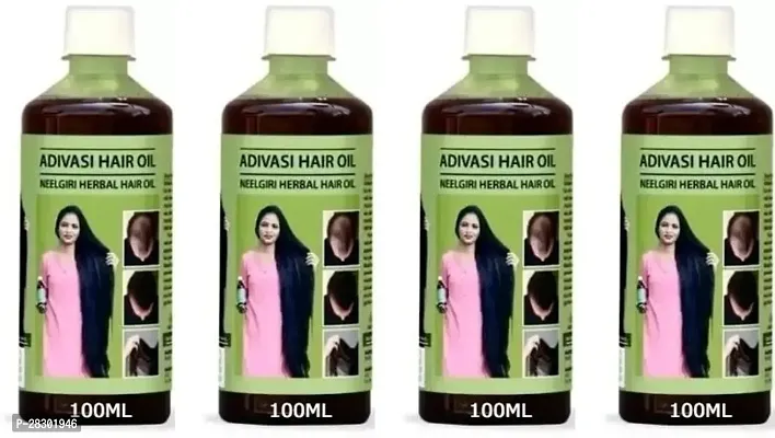 Adivasi Neelambari Jadibuti Herbal Hair Growth Oil For Fast Long Hair 400Ml Pg Hair Oil 400 Ml Pack Of 4-thumb0